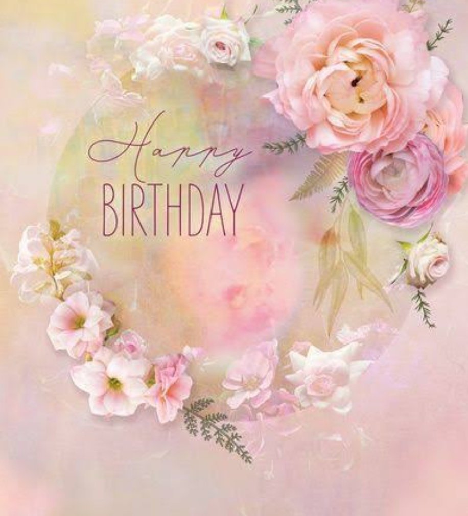 Happy Birthday нежные цветы