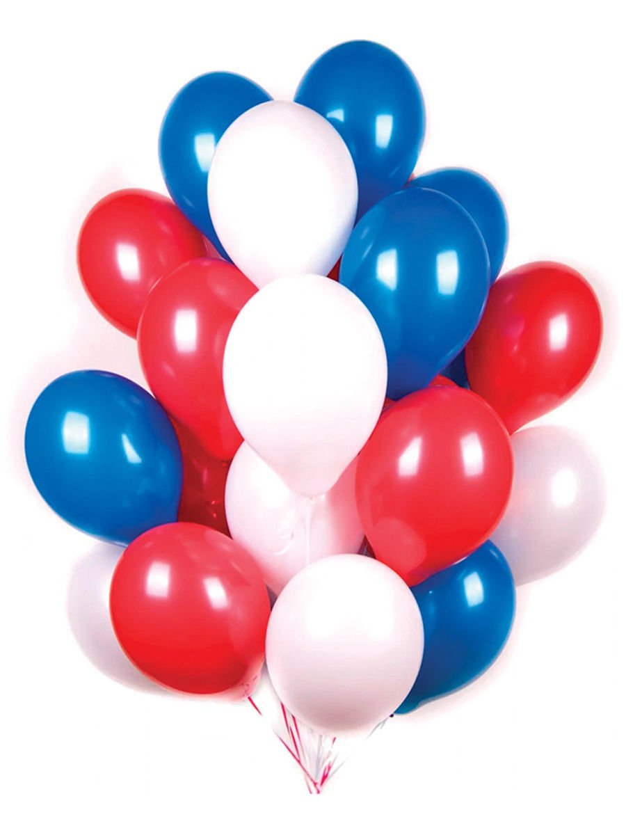 Шар воздушный 30см. Пастель "Триколор" 30шт (6051006)