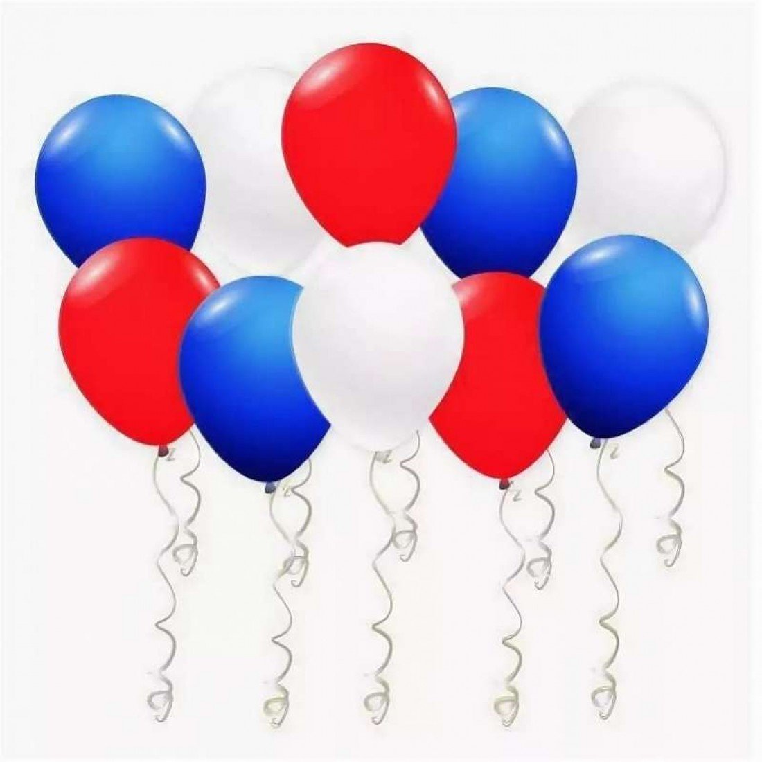 Шары пастель 12"/30см ассорти Триколор (50 шт) 114828