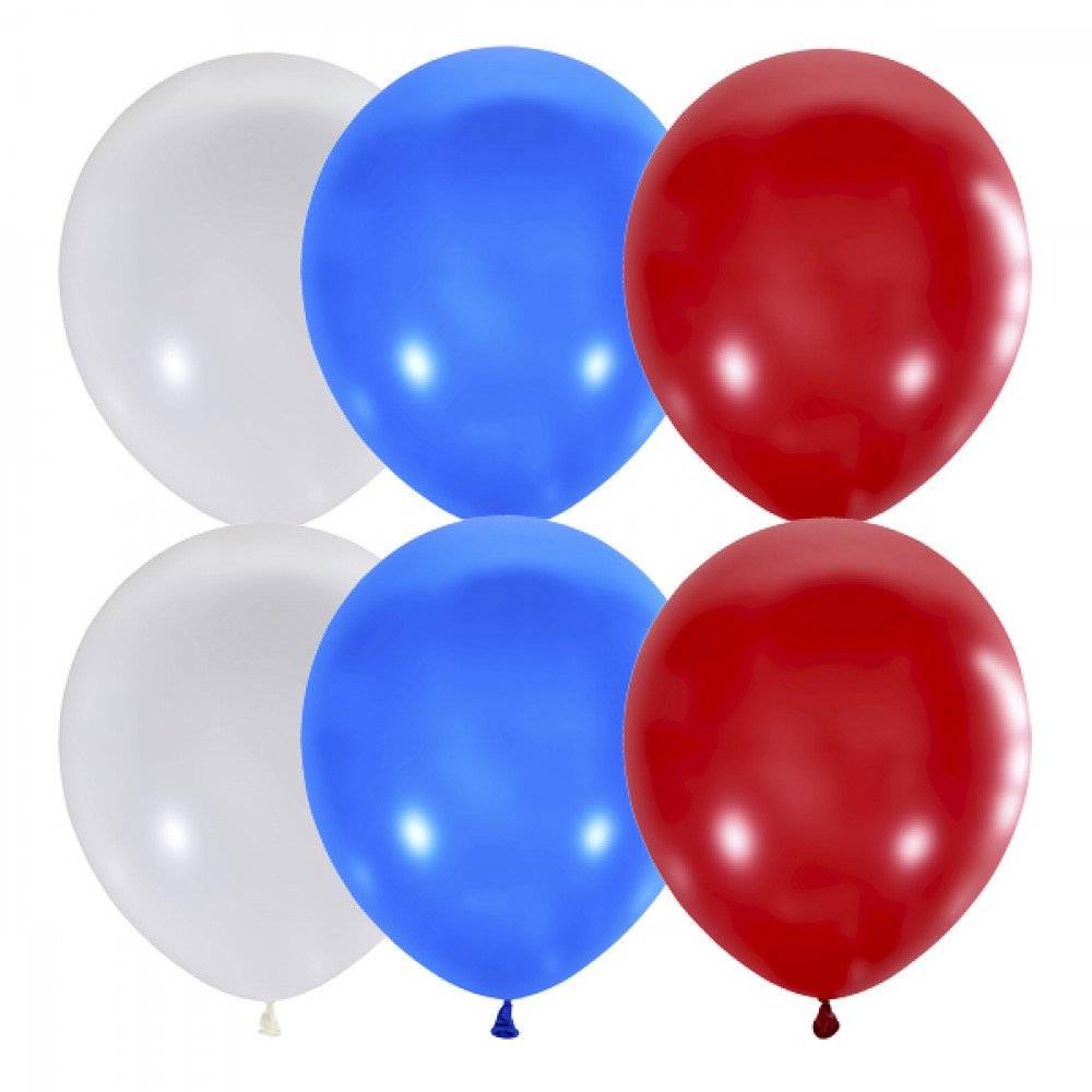 Шар воздушный 30см Триколор Кокос