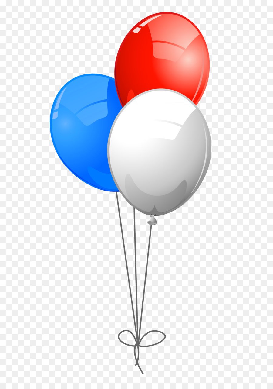 Шарики Триколор на прозрачном фоне