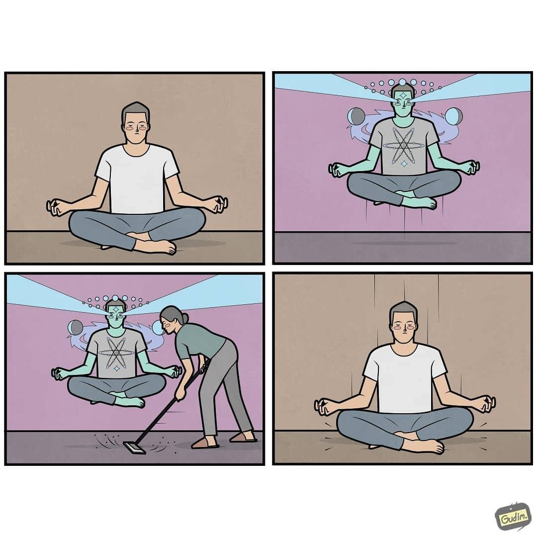 Медитация юмор