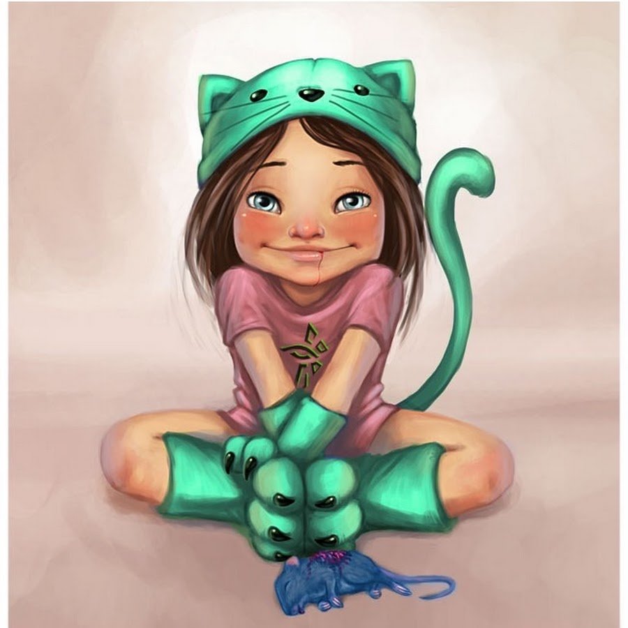 Прикольные мультяшные девочки