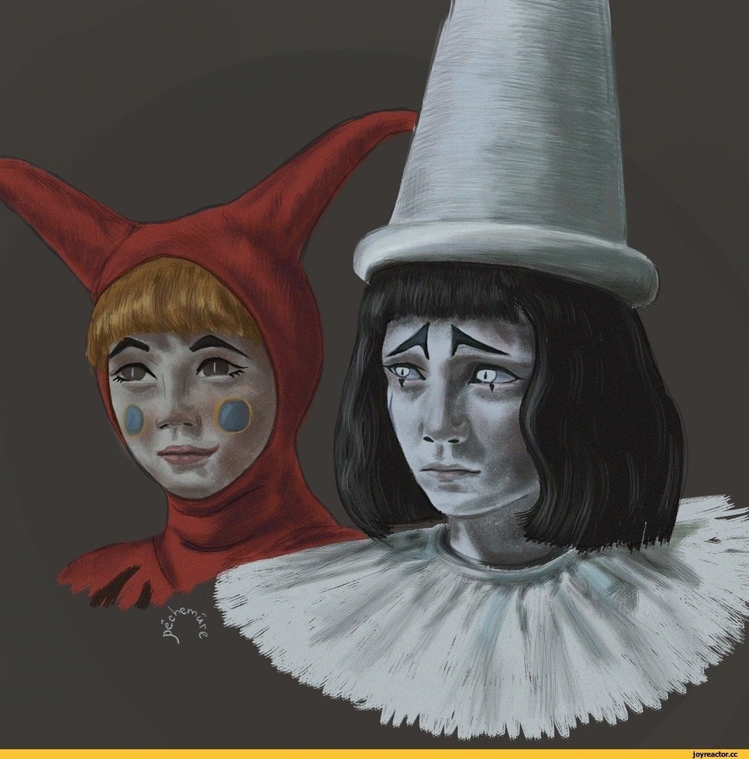 Девушка с синими волосами арт