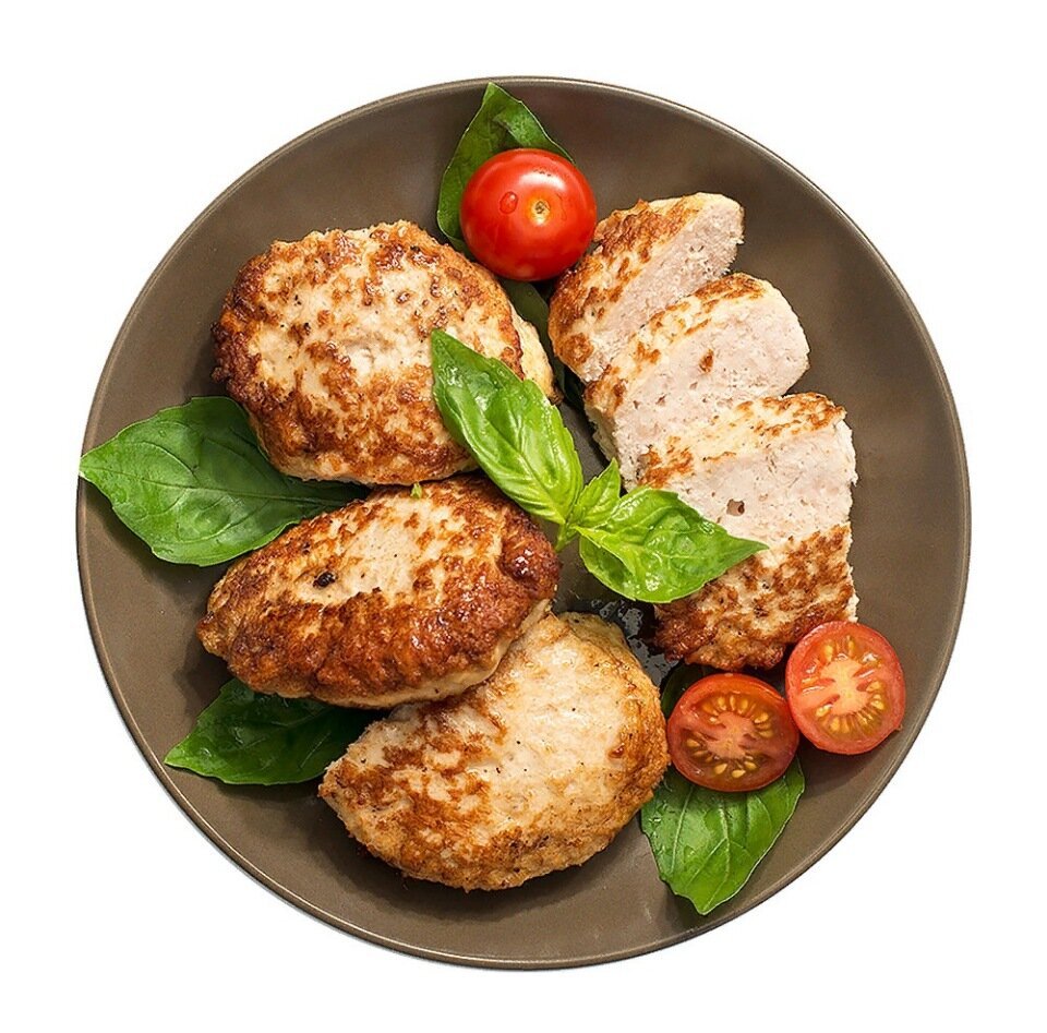 Котлеты на тарелке