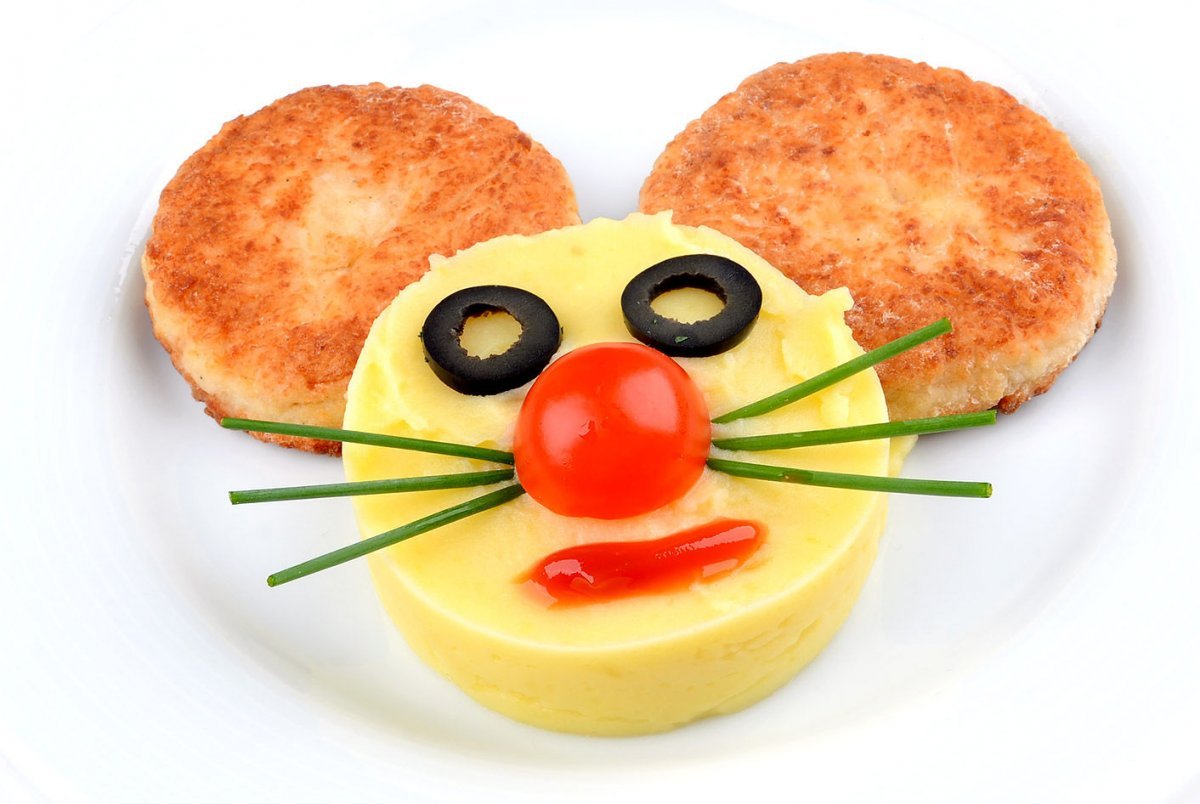 Украшение котлет для детей