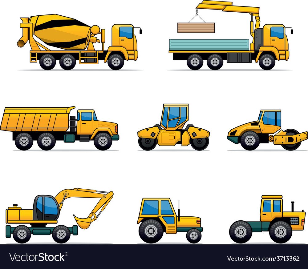 Машина спецтехника рисование