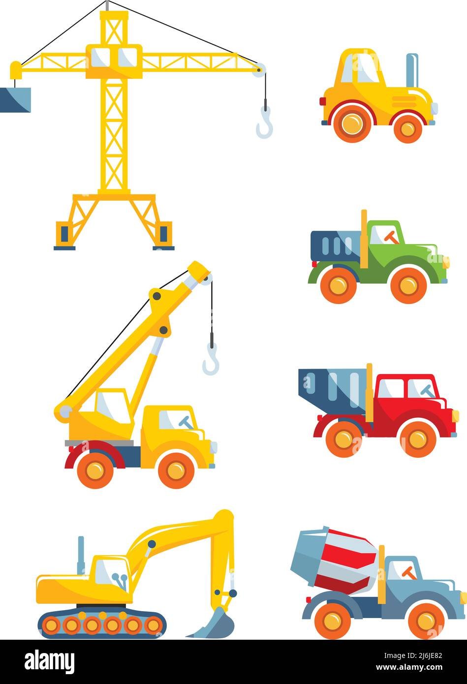 Мультяшные строительные машины