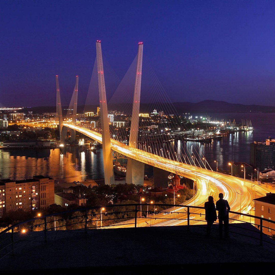 Мост золотой Рог Владивосток