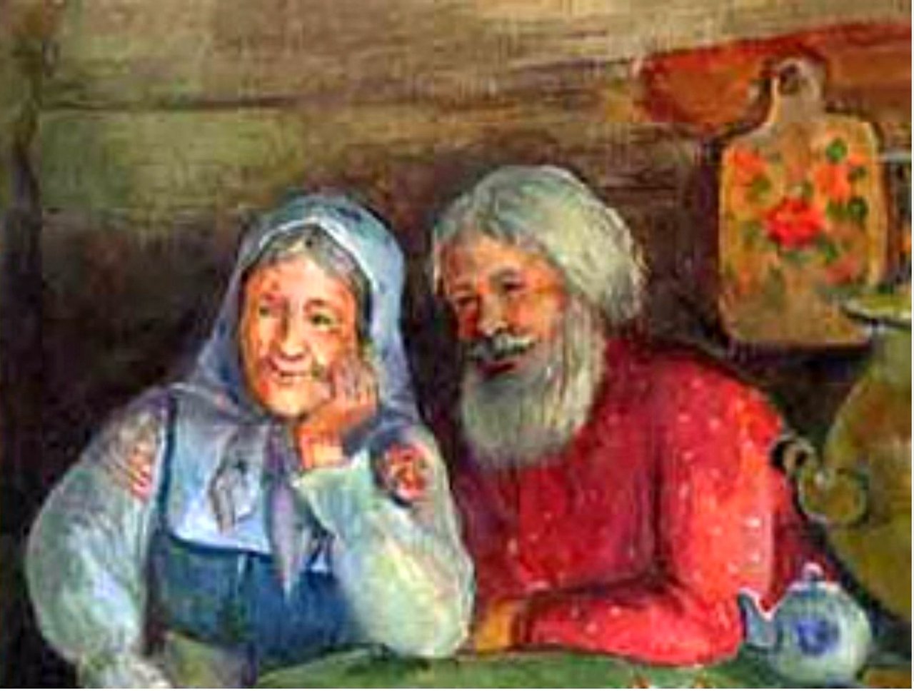 бабушка и три внука богатыря картинки