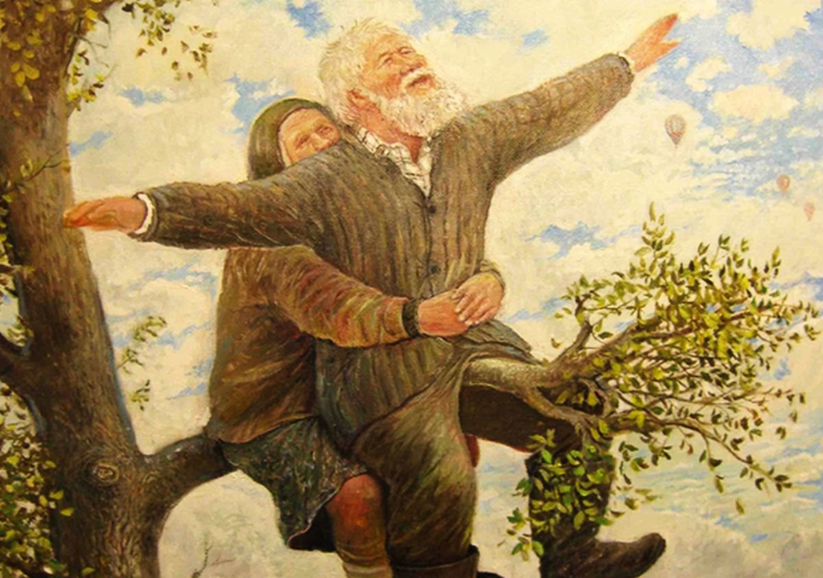 Два старика картина