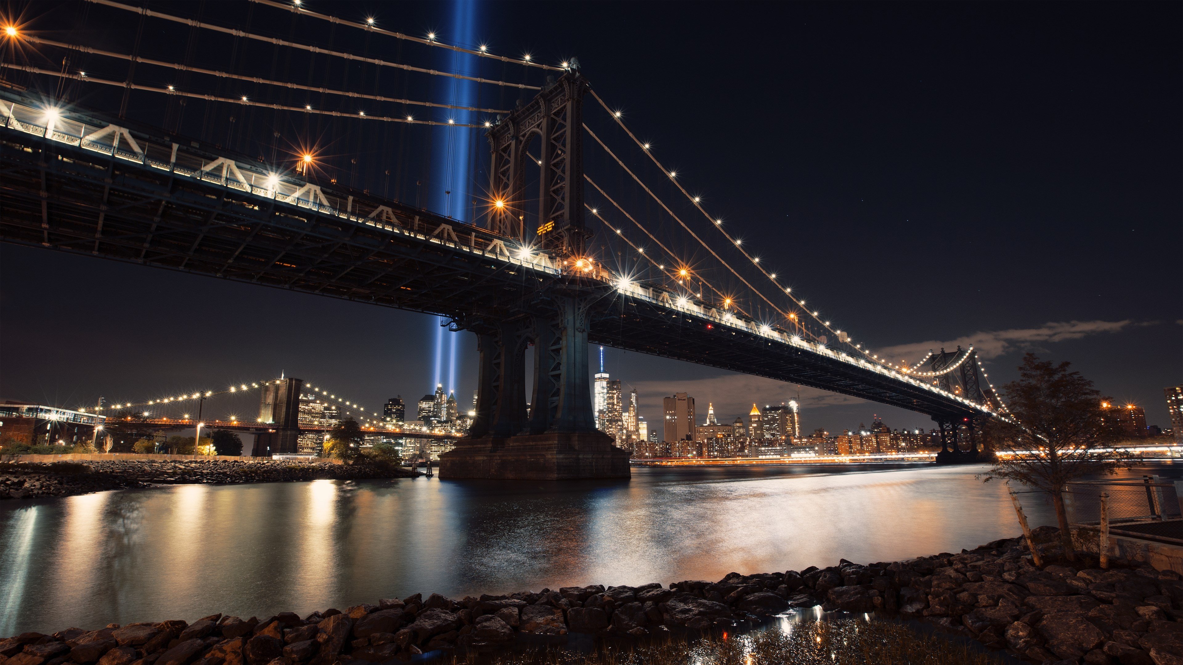 Обои на стол 1600 900. Манхэттенский мост фон. Красивые обои. Качественные обои. Заставка на рабочий стол.
