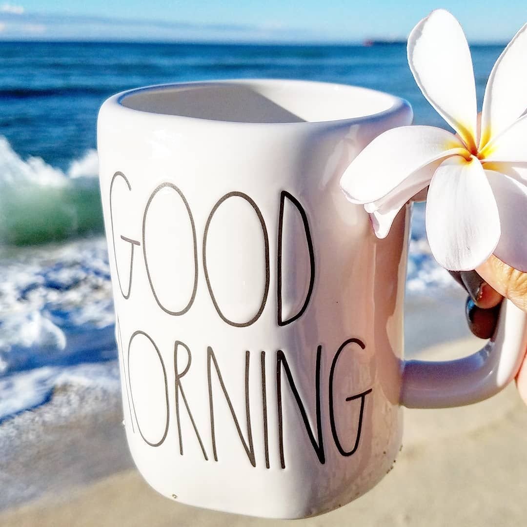 Доброе утро стильные летние с надписью