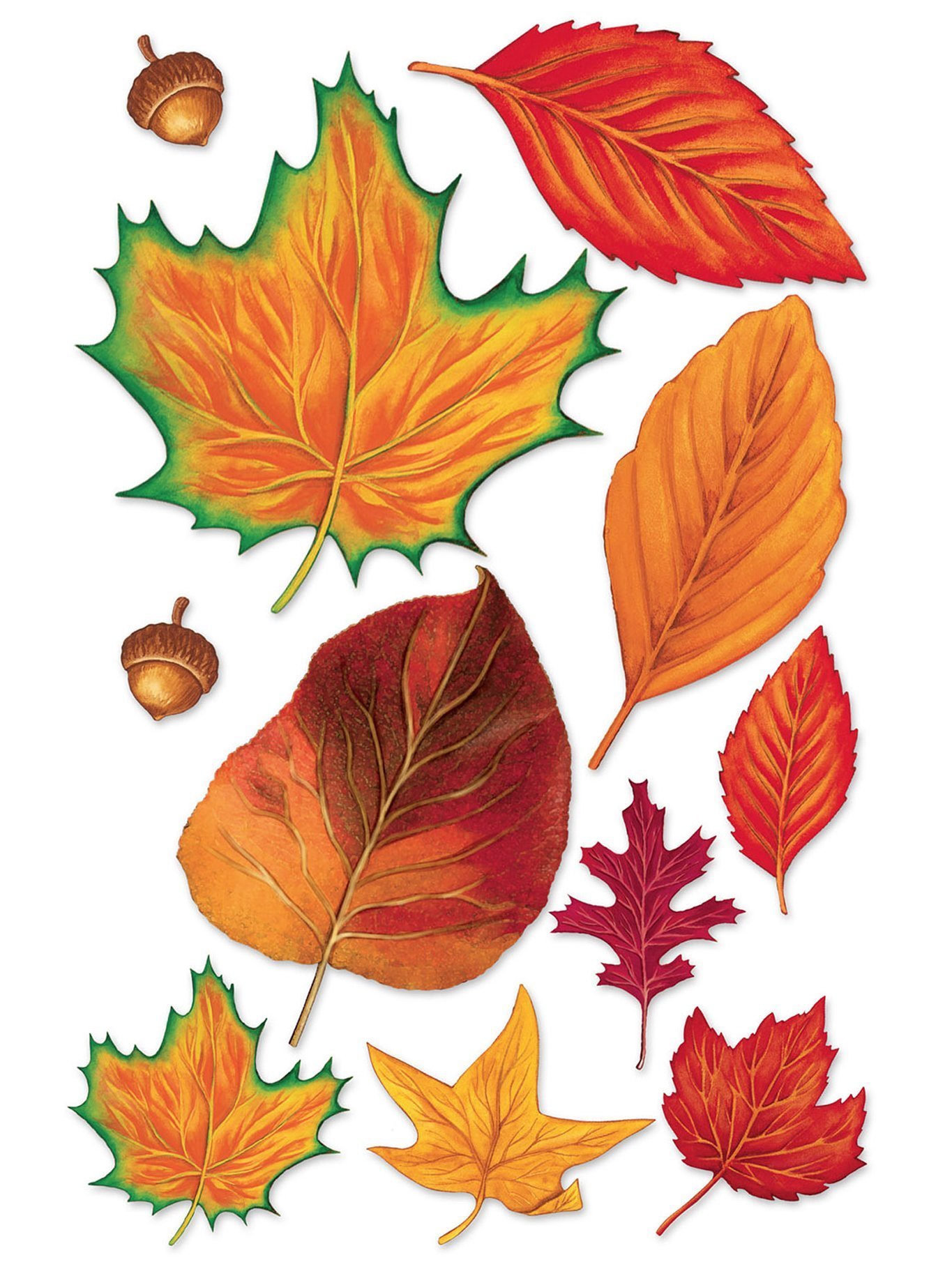 картинки осенних листьев распечатать