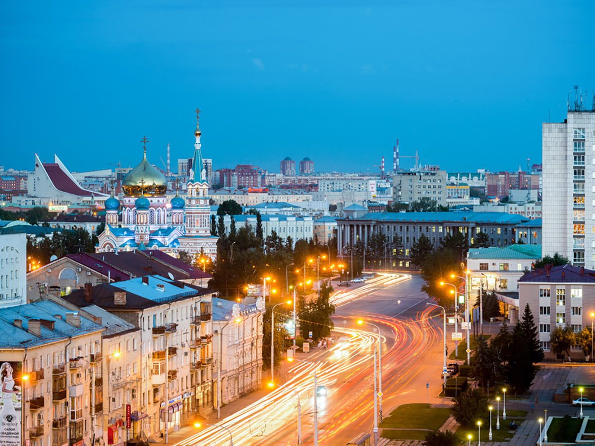 Омск виды города
