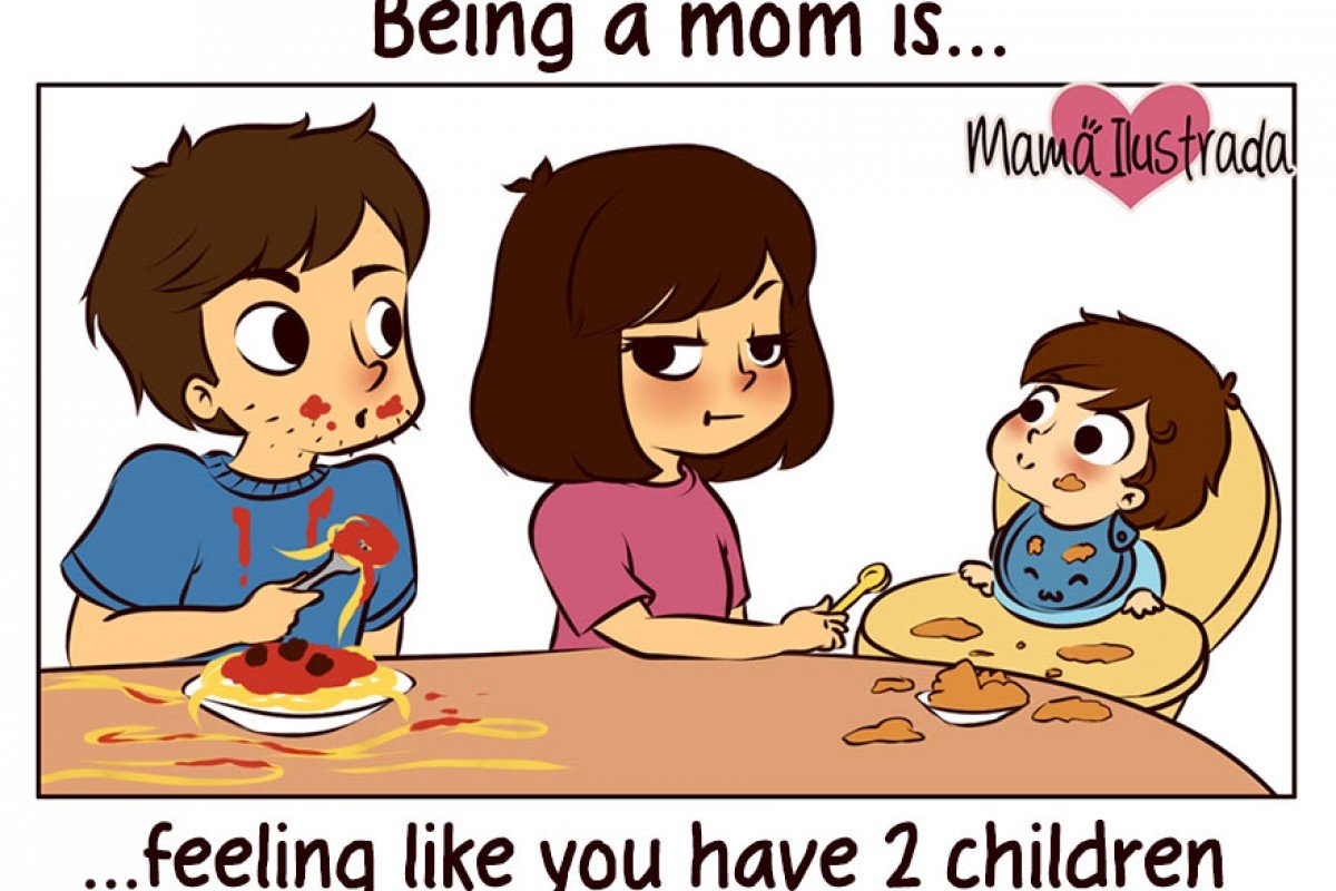 Мама и ребенок иллюстрация