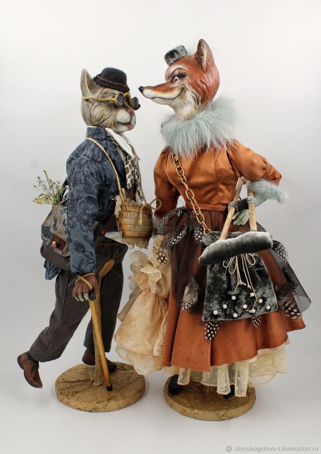 Лиса Алиса кот Базилио фигурки