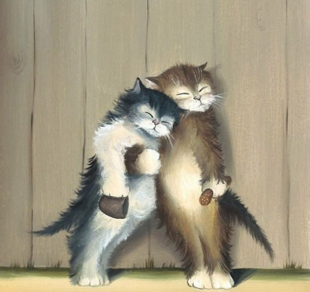 Дружеские обнимашки