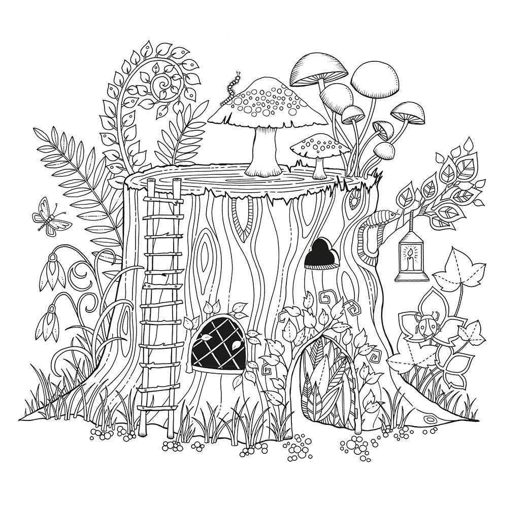 Домики Джоанна Басфорд раскраски