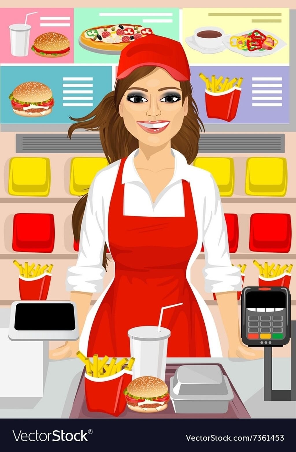 Продавец иллюстрация