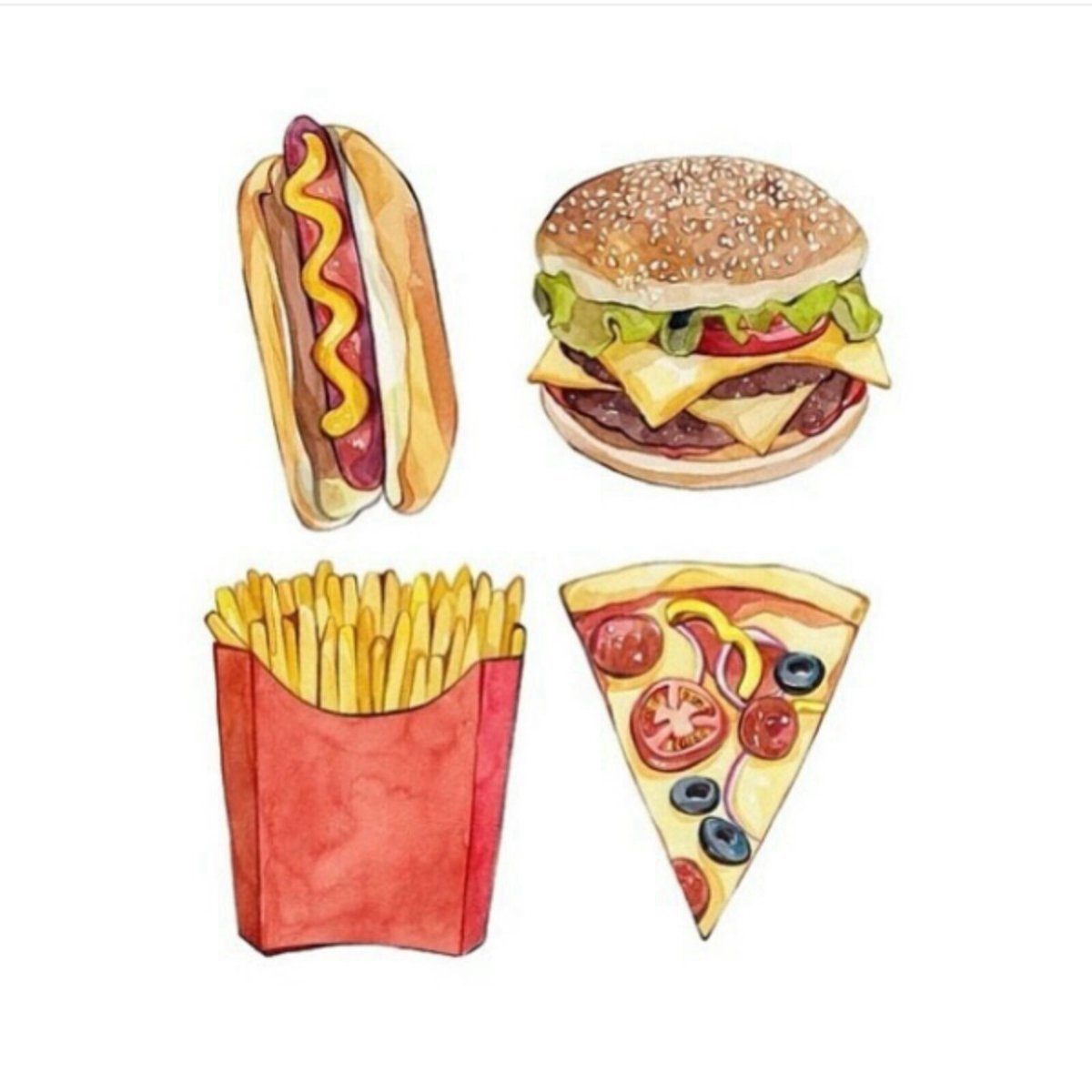 Вредная еда картинки для детей