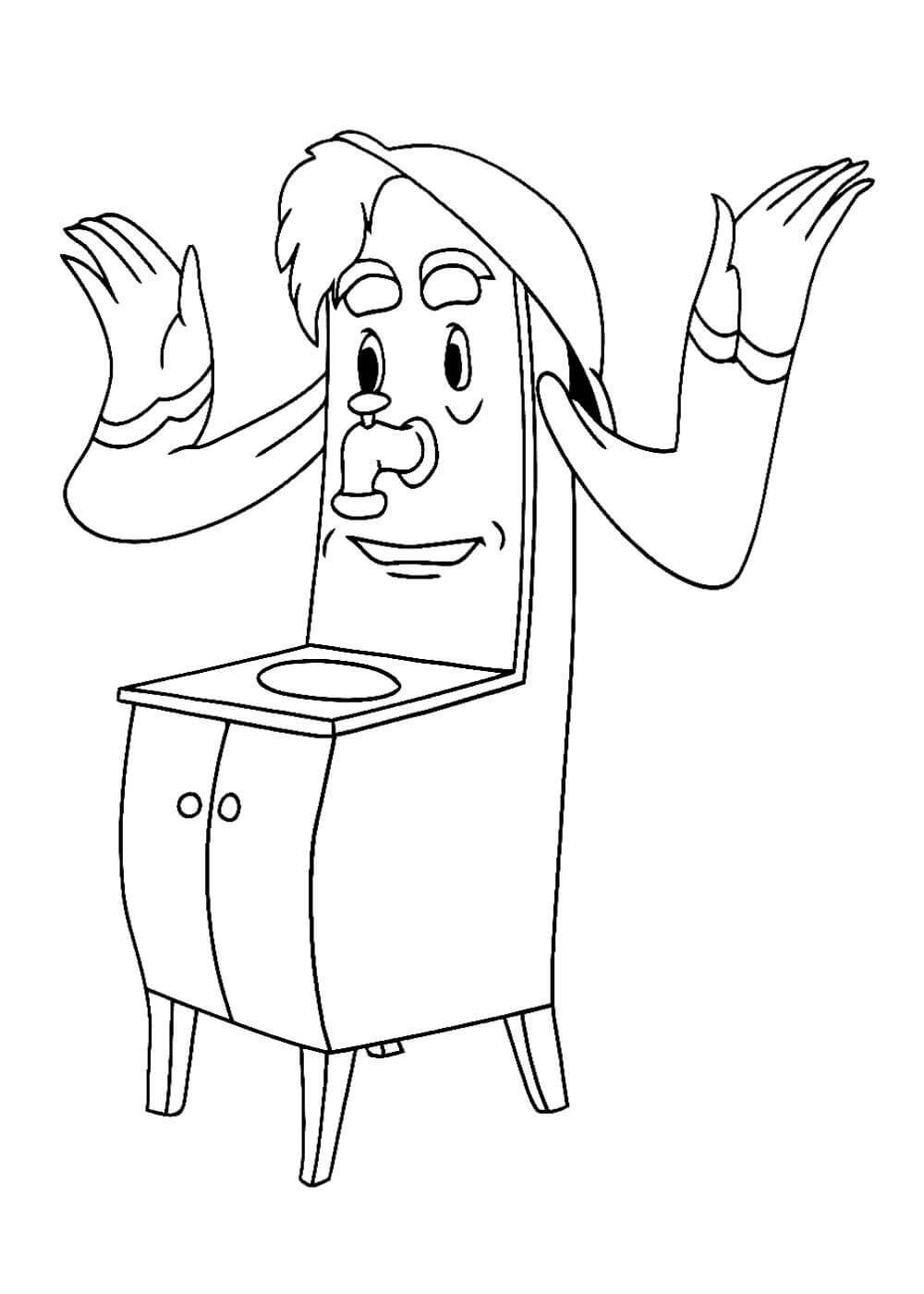 Корней Чуковский Мойдодыр раскраска