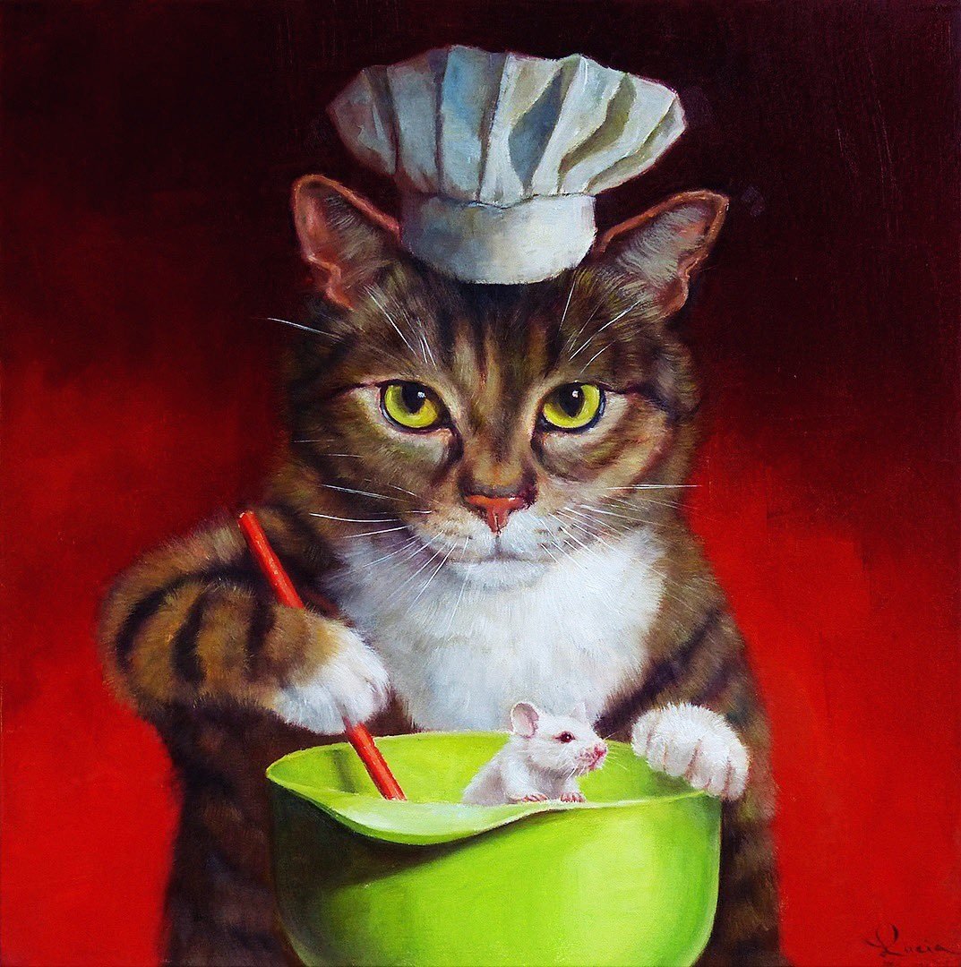 Кот повар Мем