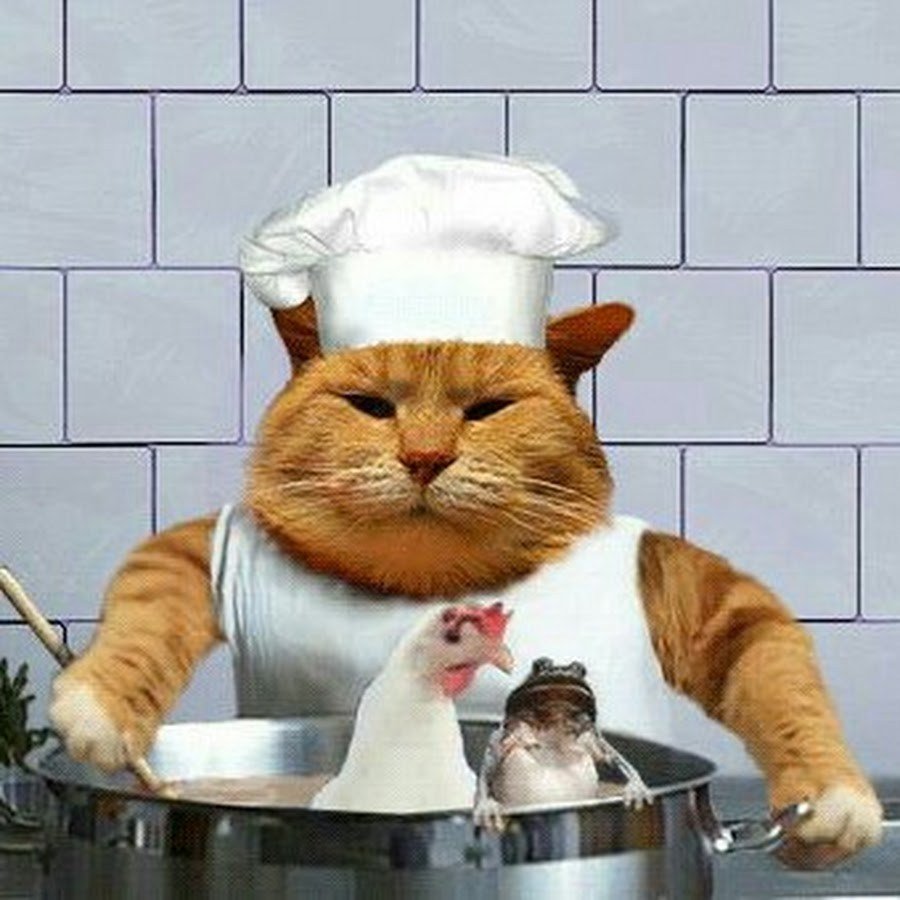 Картинки для декупажа кошки на кухне