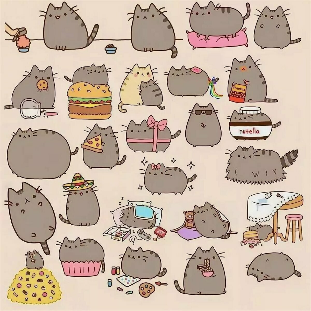 Милые Стикеры котиков