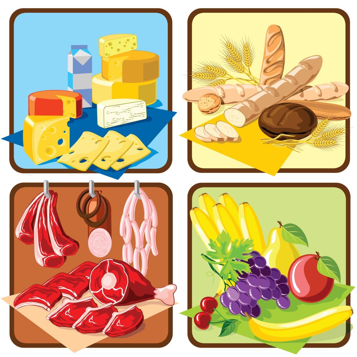 Атрибуты продуктового магазина