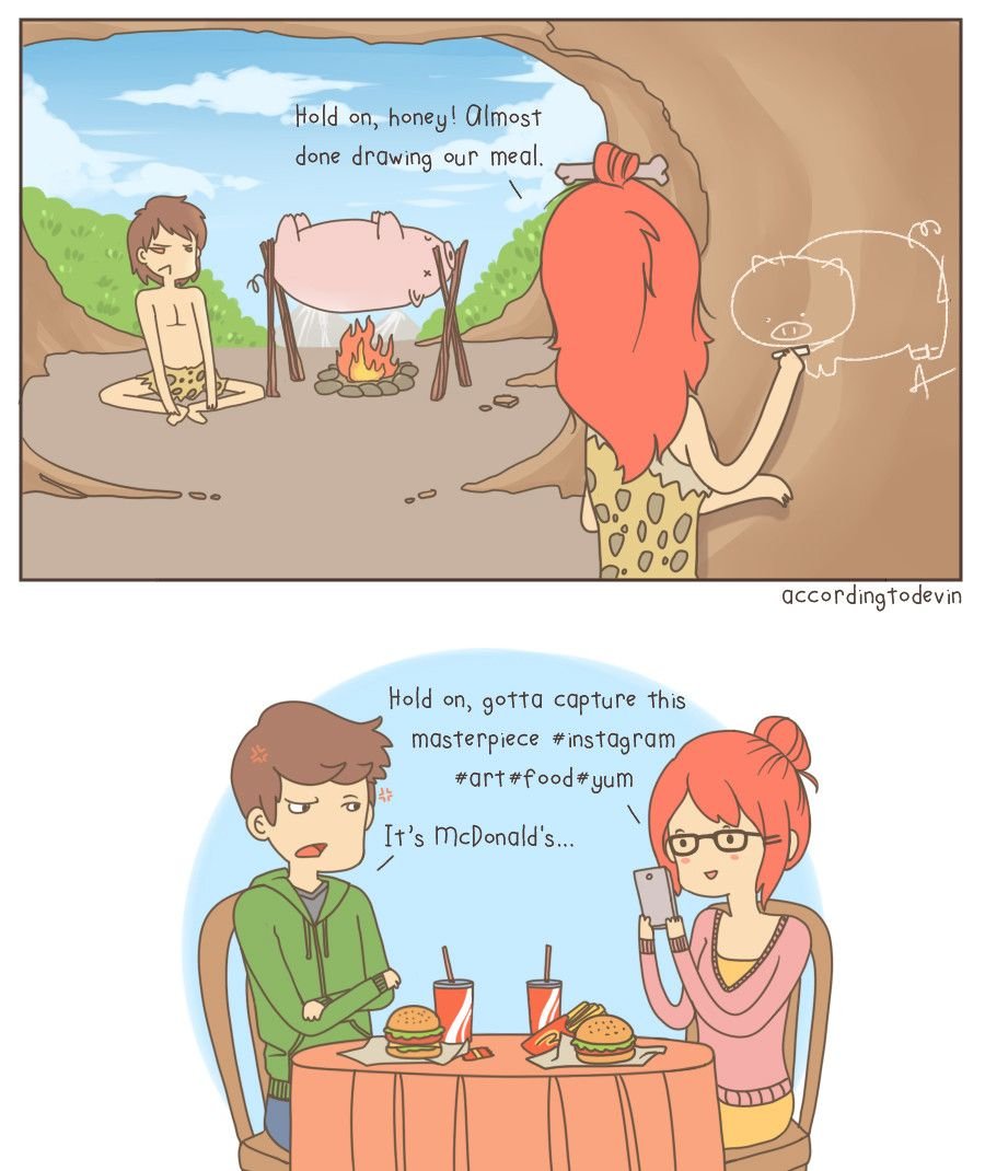 Смешные комиксы про еду