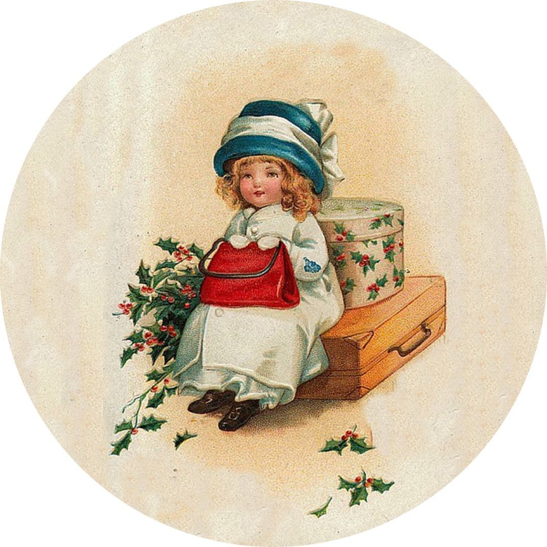 Винтажные новогодние иллюстрации