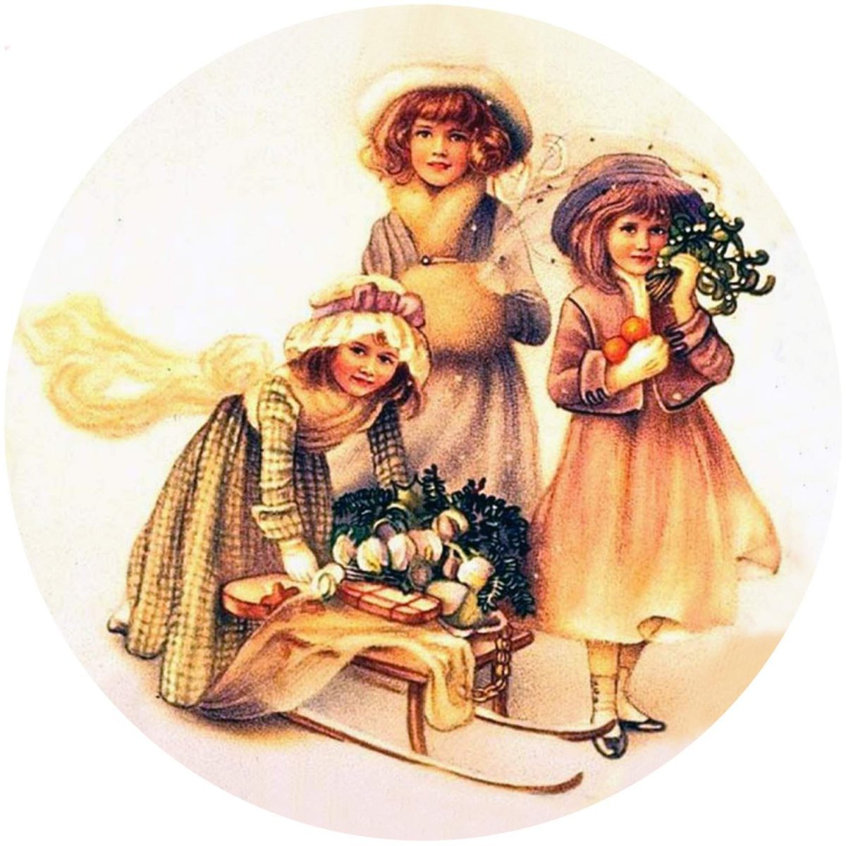 Рождество ретро Винтаж для декупажа