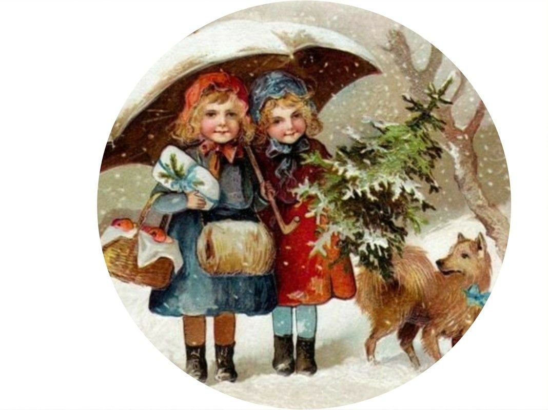 Ретро открытки с новым годом