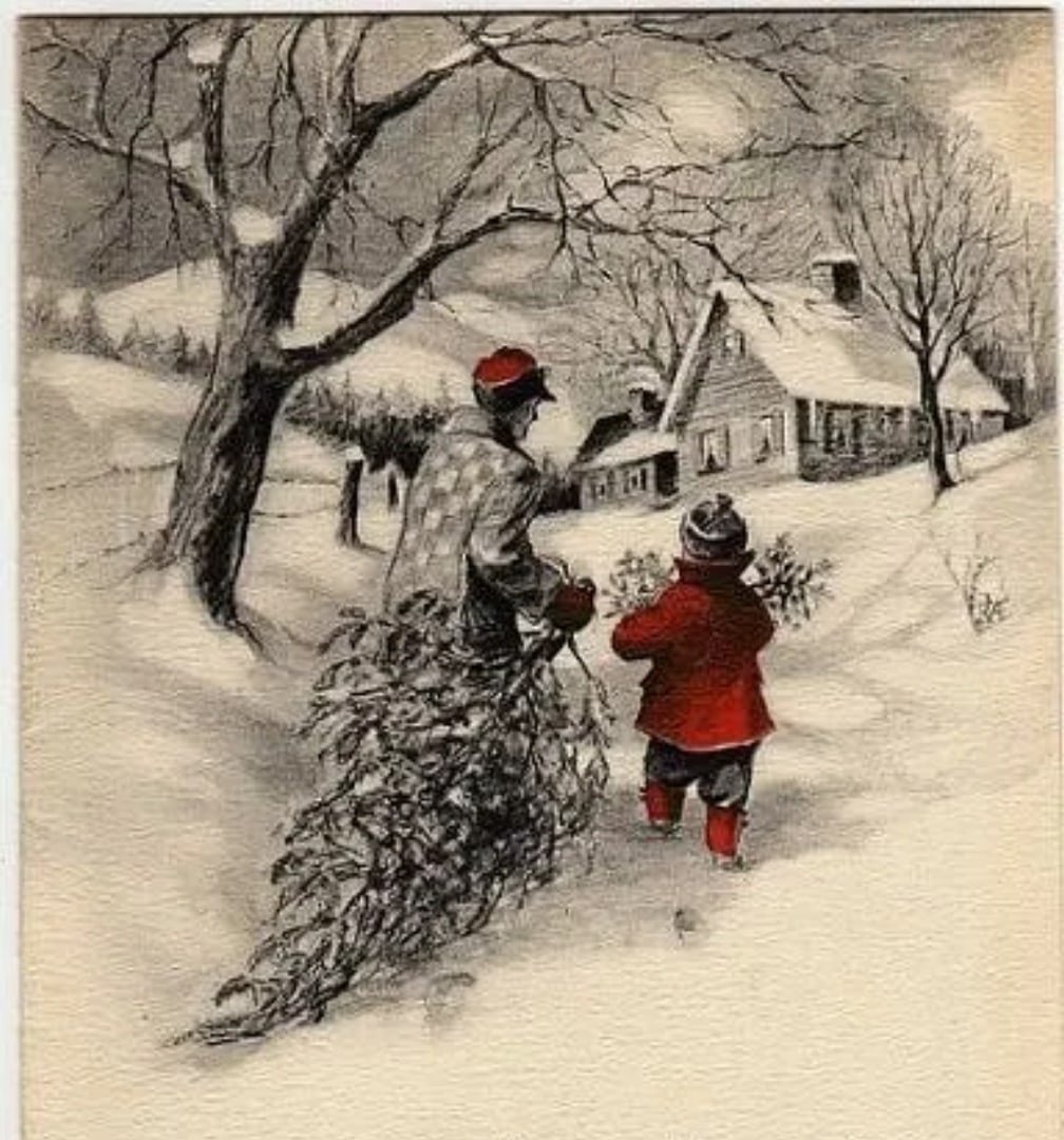 Винтажные новогодние открытки