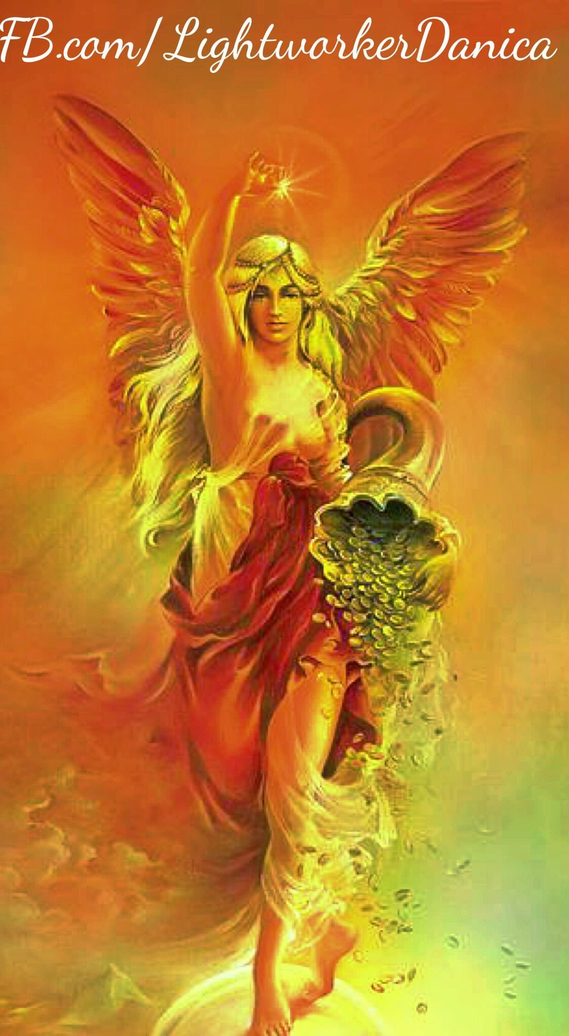 Богиня Фортуна с рогом изобилия нарисовать