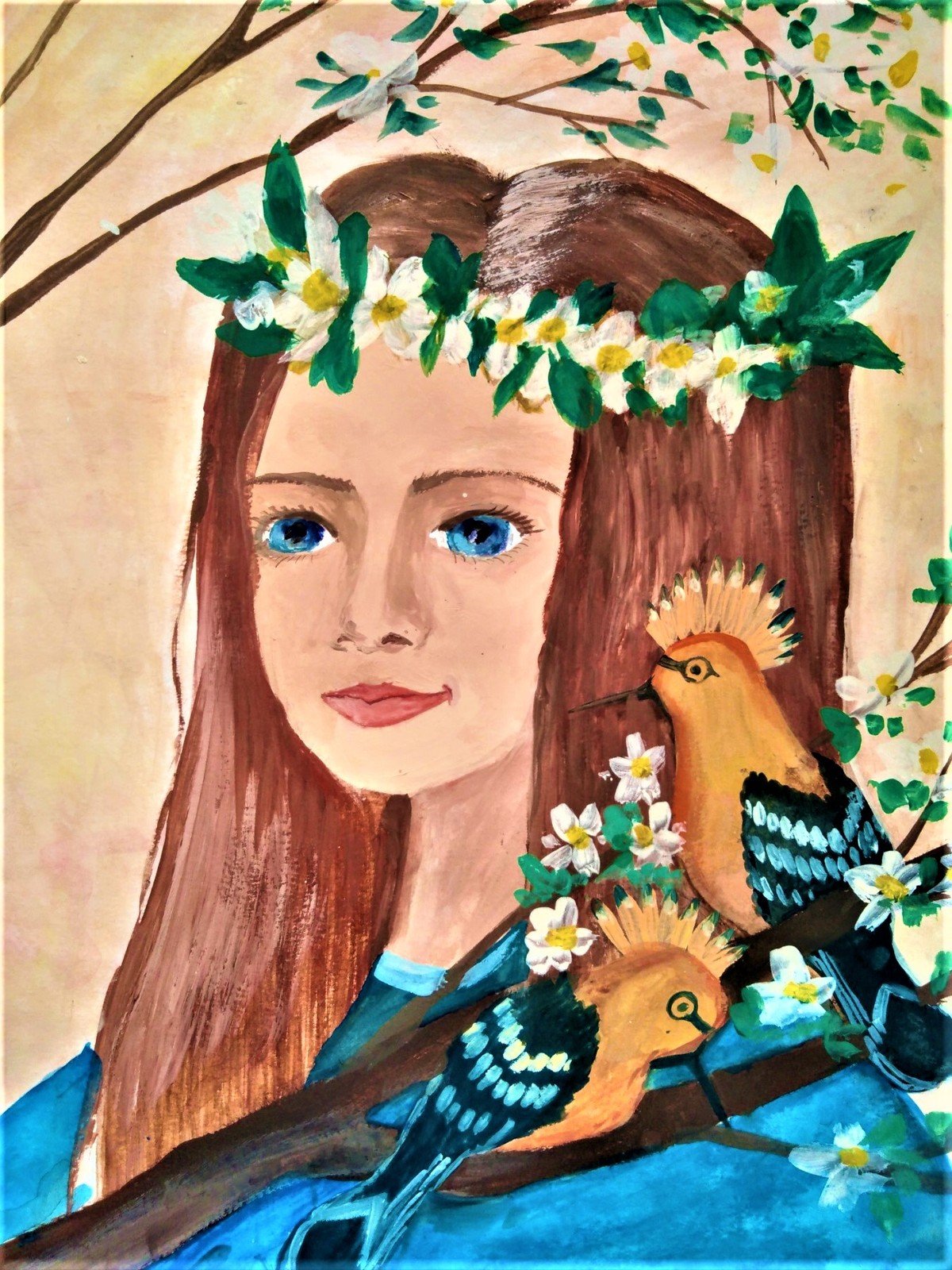 Весна гуашью