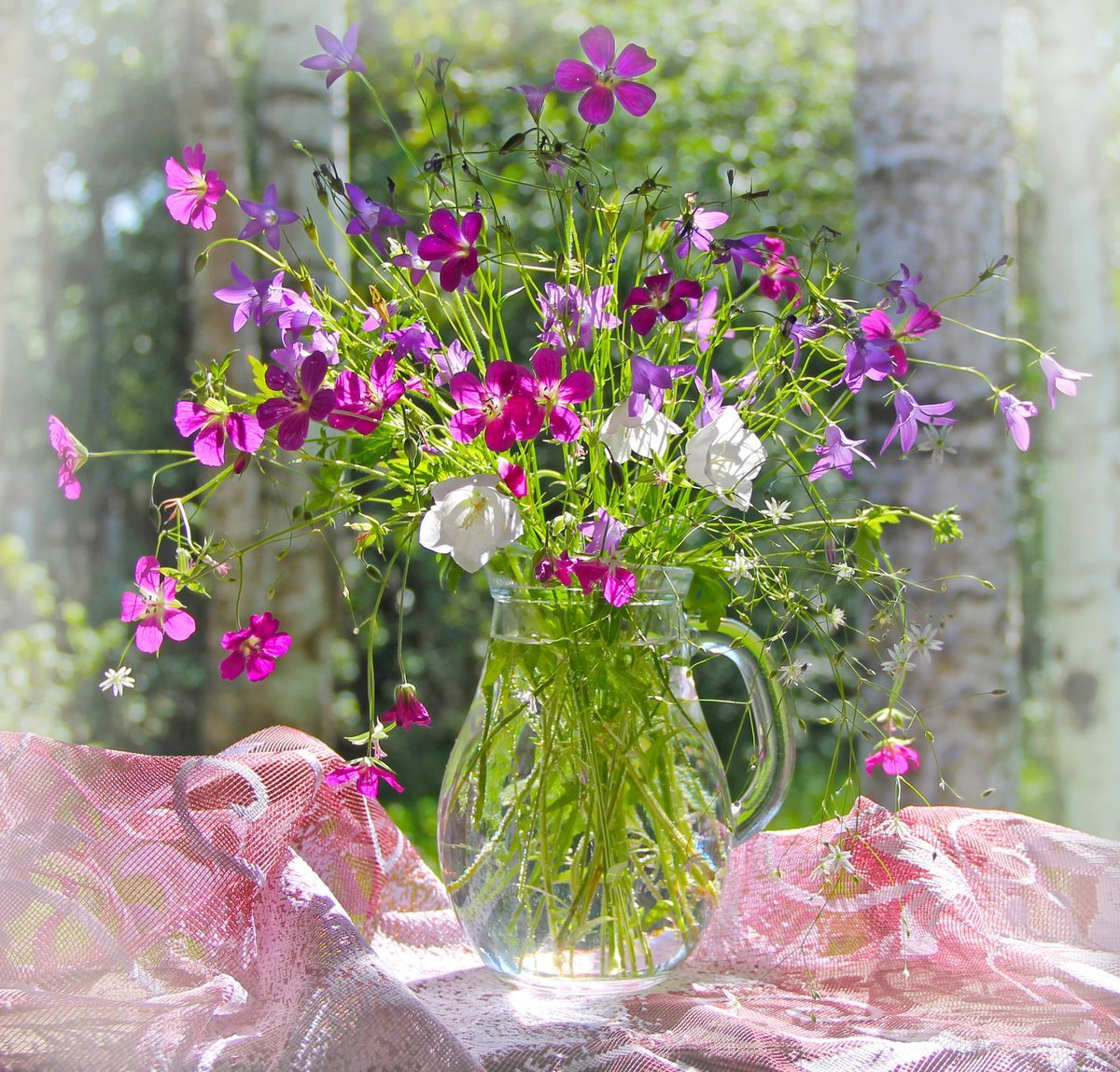 Утренние цветы