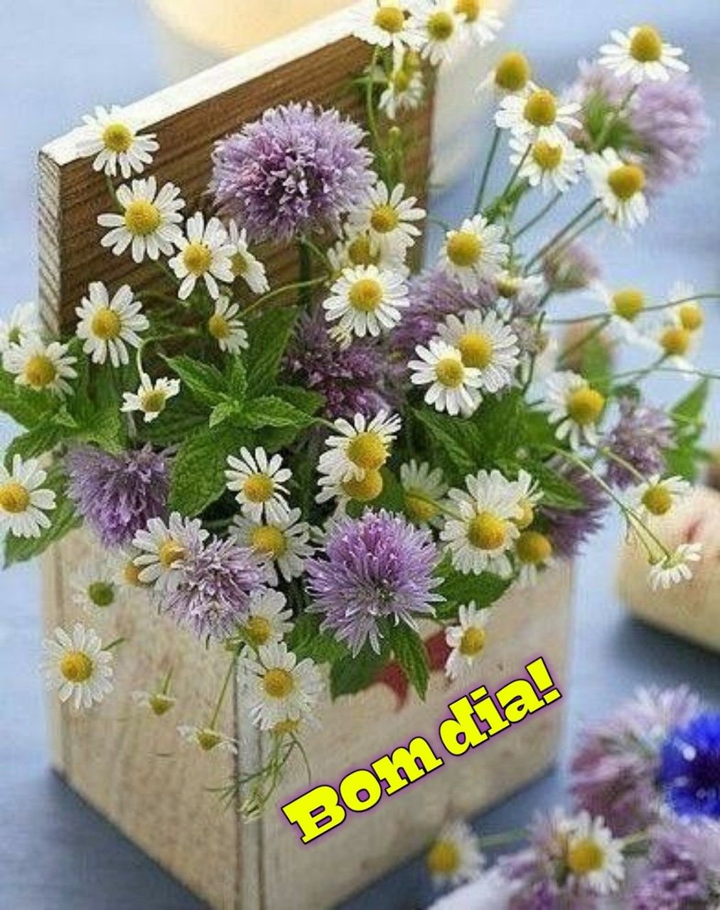 Букет полевых цветов с добрым утром