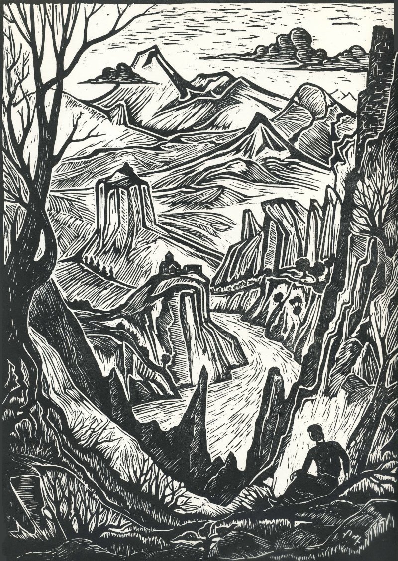 Михаил Лермонтов военно-Грузинская дорога близ Мцхеты