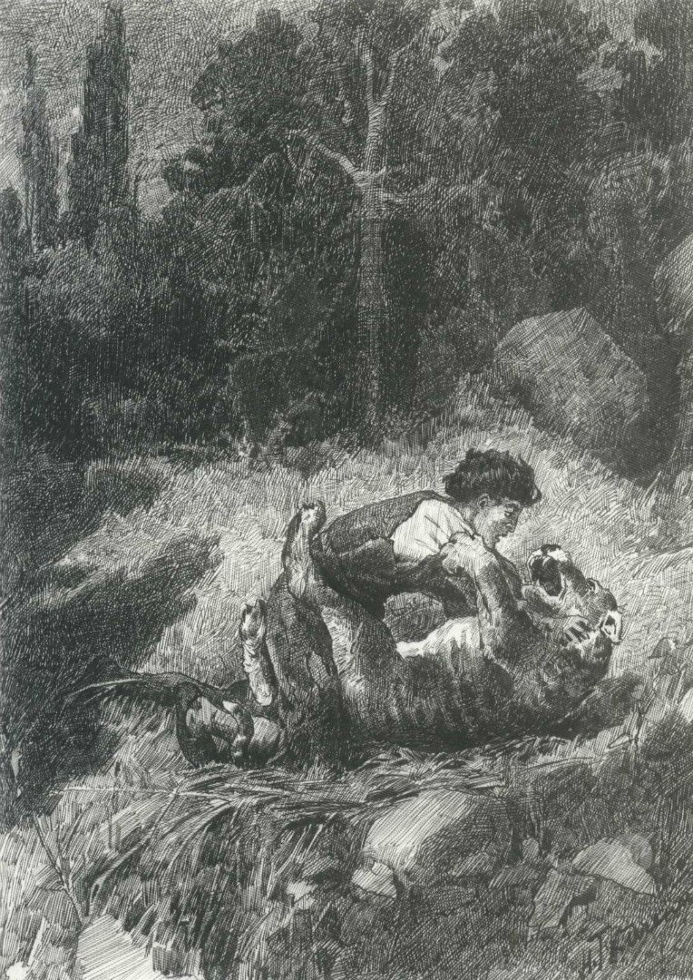 Мцыри бой с Барсом