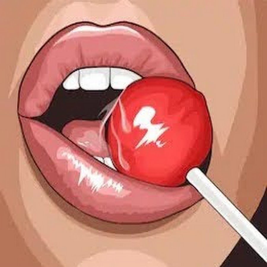 Губы стикер