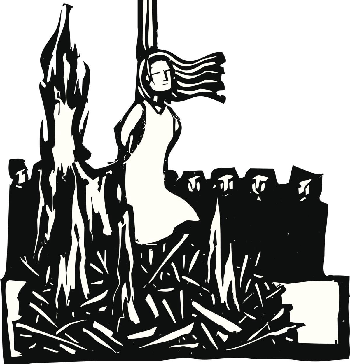 Фредерик Уайт ведьма на костре