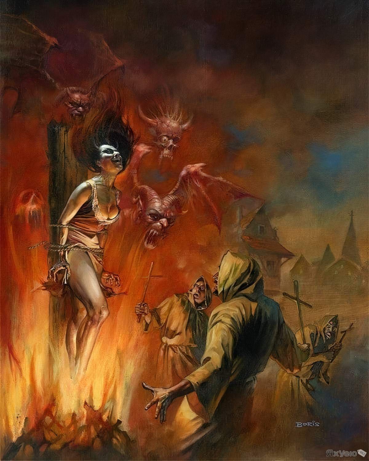 Ведьмак сожжение на костре