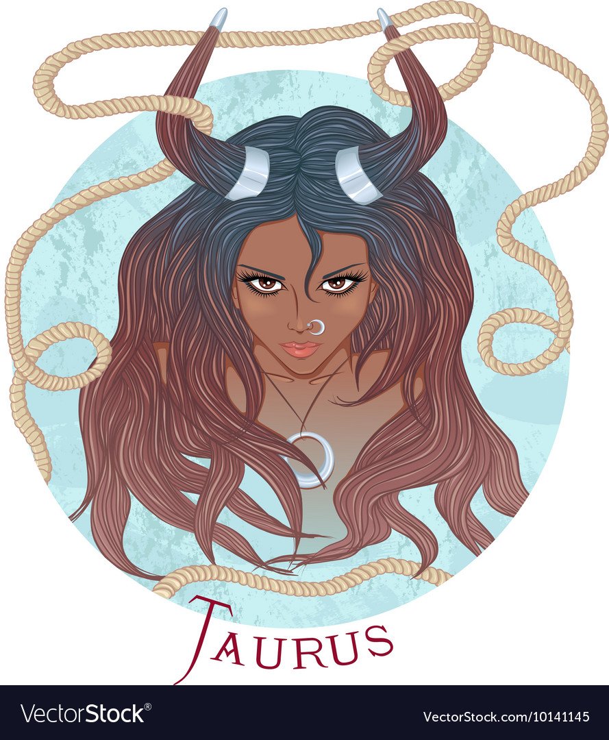 Телец иллюстрации девушка