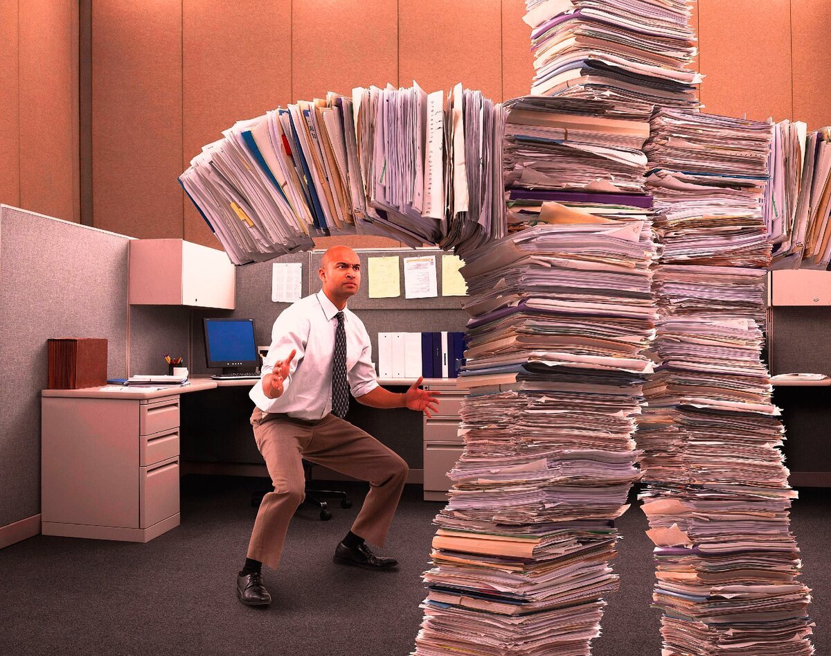 Завал на работе смешные картинки