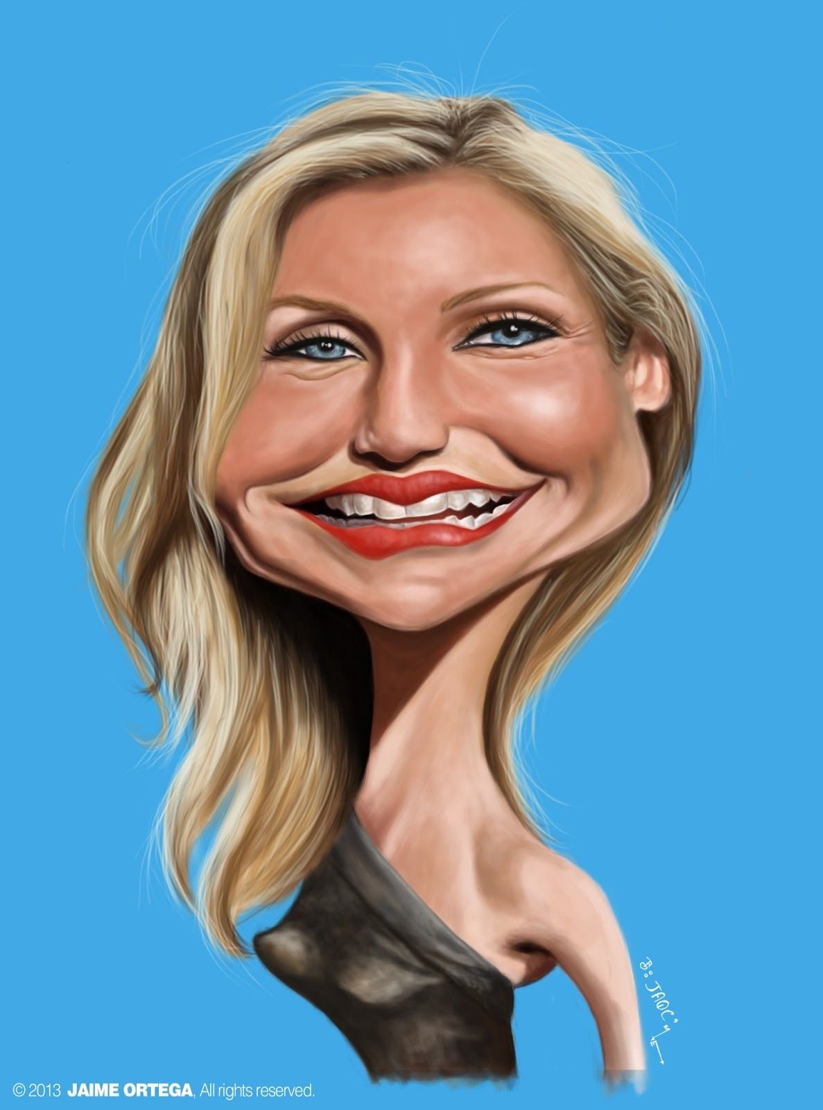 Кэмерон Диаз карикатура