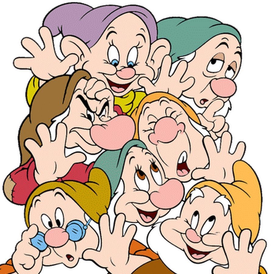 Гномы из Белоснежки вместе