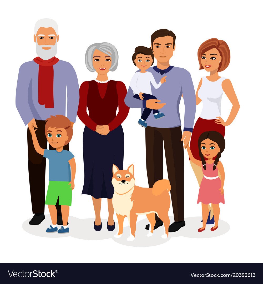 Семья из 5 человек