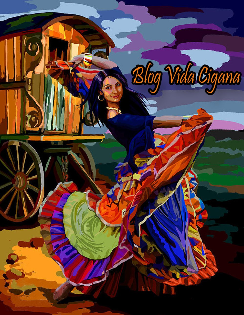 Цыганка контур